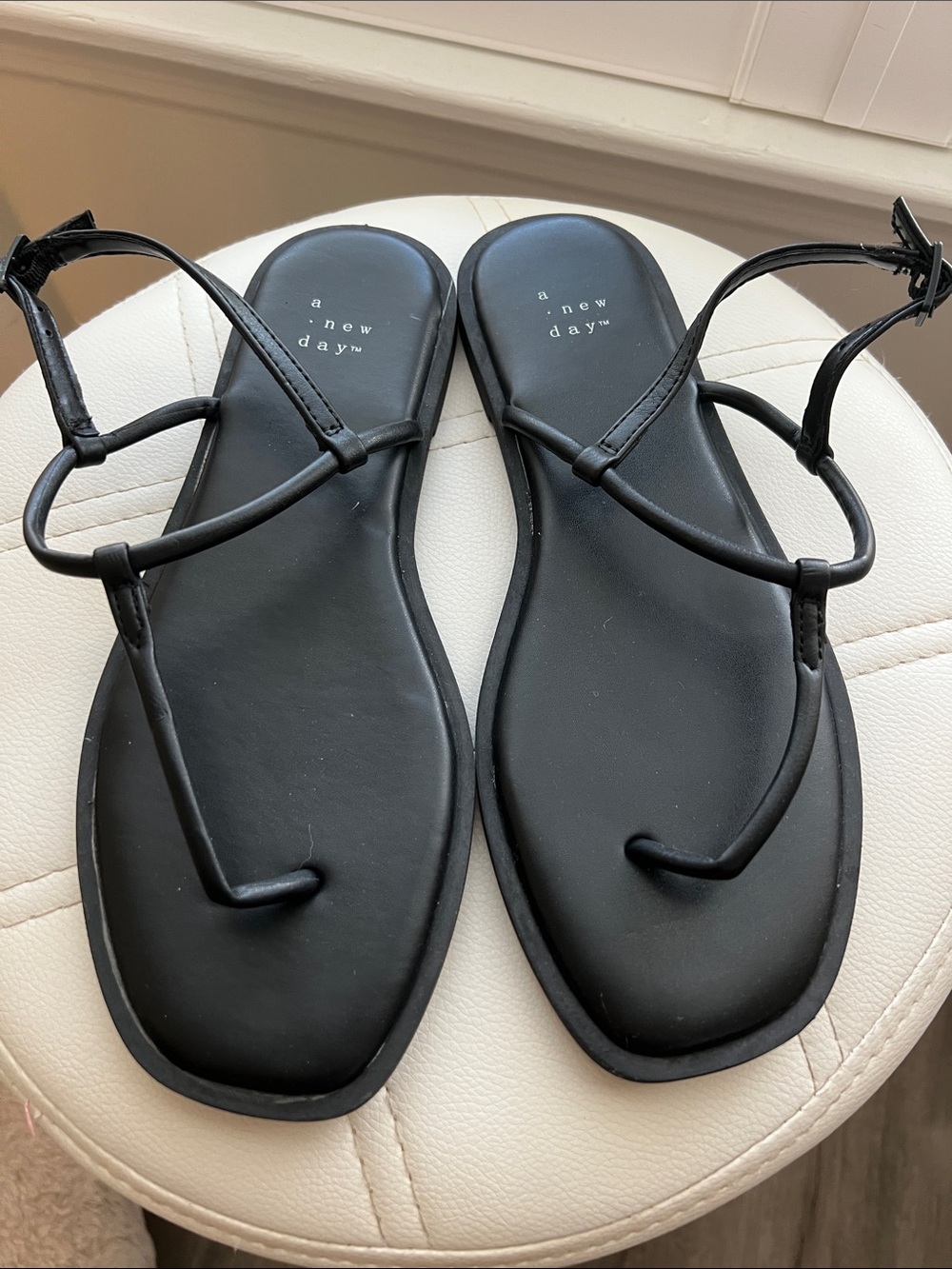 a New Day, Tiffany Black Sandals NWOT Size 7